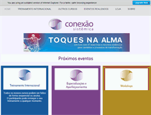 Tablet Screenshot of conexaosistemica.com.br